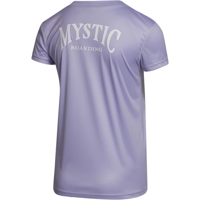 2023 Mystic Womens Jayde Short Sleeve Loose Quickdry Rash Vest 35001.230157 - Dusty Lilac